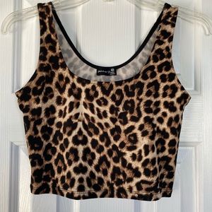 Cheetah Print Crop Top